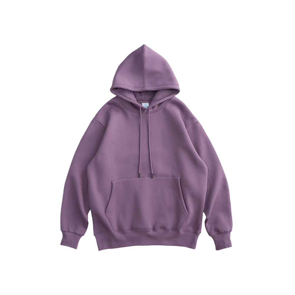 ULTRA-SOFT 360G FLEECE PURE COLOR COTTON HOODIE