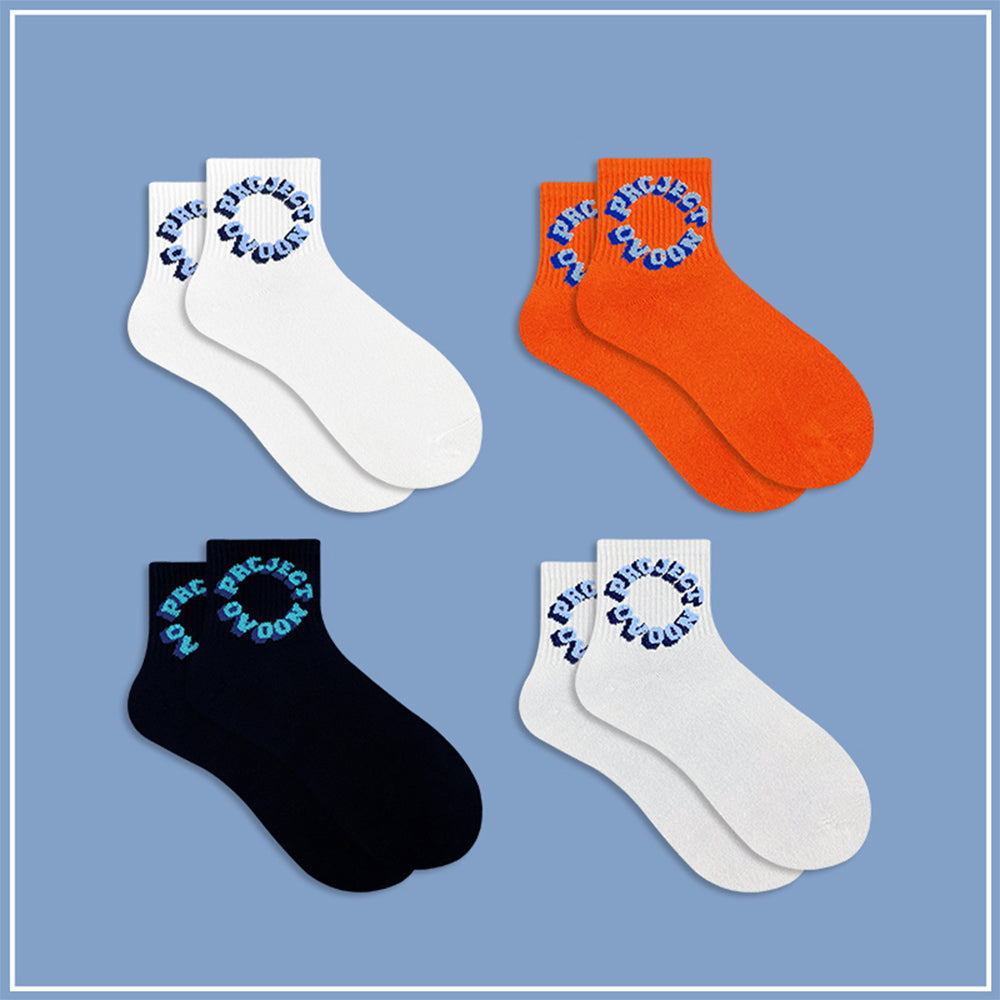3D ALPHABETS PURE COTTON SOCKS
