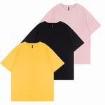 Load image into Gallery viewer, 3 PACK 200G PURE COTTON HALF-SLEEVES WITH DROPPED SHOULDER T-SHIRT
