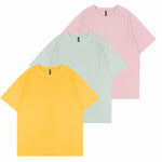 Load image into Gallery viewer, 3 PACK 200G PURE COTTON HALF-SLEEVES WITH DROPPED SHOULDER T-SHIRT

