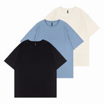 Load image into Gallery viewer, 3 PACK 200G PURE COTTON HALF-SLEEVES WITH DROPPED SHOULDER T-SHIRT

