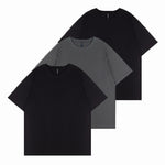 Load image into Gallery viewer, 3 PACK 200G PURE COTTON HALF-SLEEVES WITH DROPPED SHOULDER T-SHIRT
