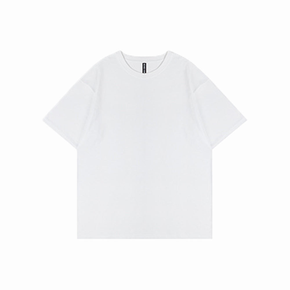 200G PURE COTTON HALF-SLEEVES WITH DROPPED SHOULDER T-SHIRT