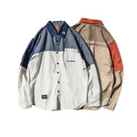 Load image into Gallery viewer, LOOSE CASUAL PATCHWORK SHIRT JACKET
