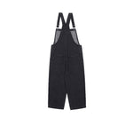 Load image into Gallery viewer, smiley-badge-print-denim-casual-wide-leg-suspenders
