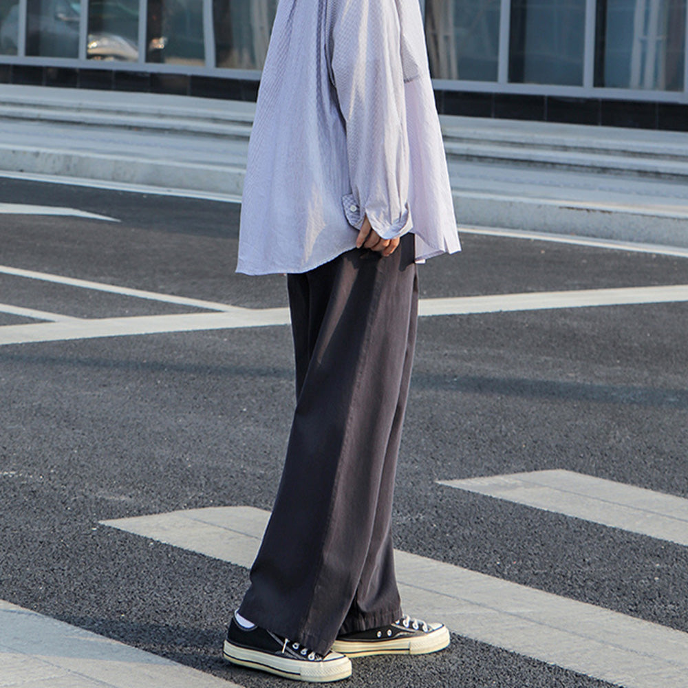 STRIGHT CARGO CROPPED TROUSERS