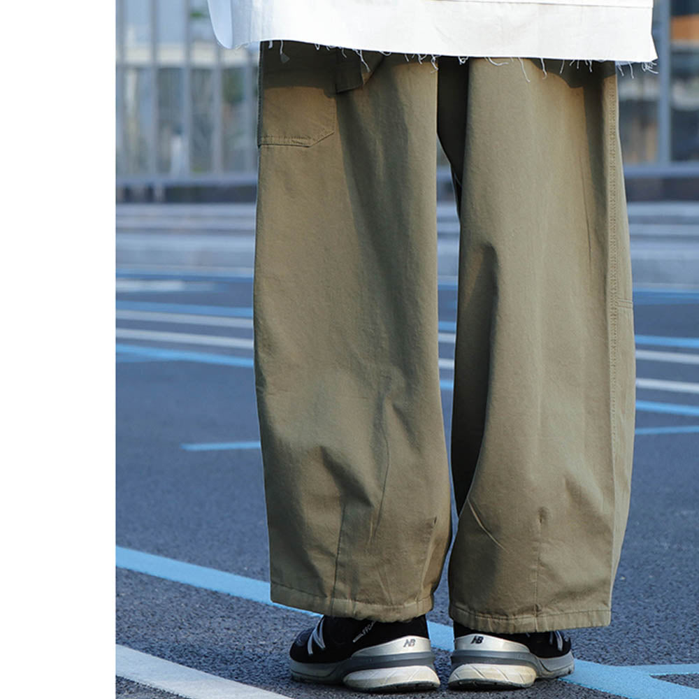 JAPANESE LOOSE-FITTING WIDE-LEG WITH STRAIGHT DRAPE CASUAL STREET TREND TROUSERS