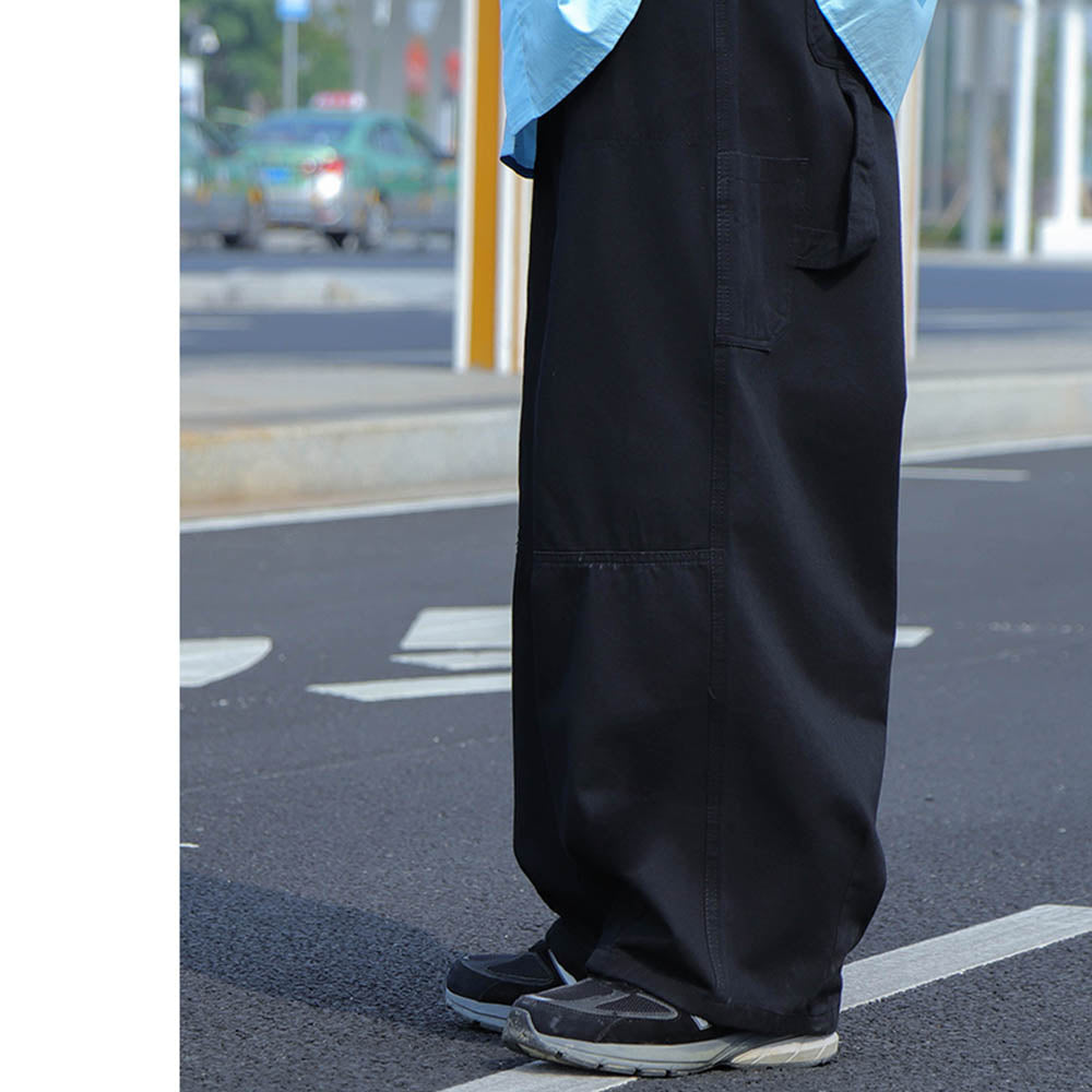 JAPANESE LOOSE-FITTING WIDE-LEG WITH STRAIGHT DRAPE CASUAL STREET TREND TROUSERS