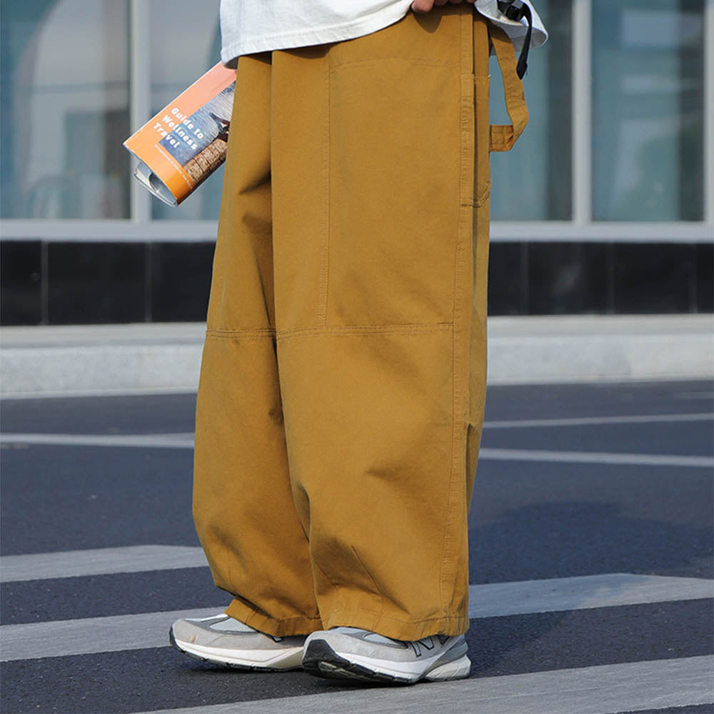 JAPANESE LOOSE-FITTING WIDE-LEG WITH STRAIGHT DRAPE CASUAL STREET TREND TROUSERS