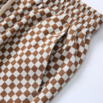 Load image into Gallery viewer, ALLOVER PLAID PATCHWORK SHORTS
