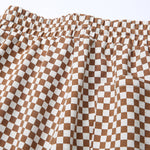 Load image into Gallery viewer, ALLOVER PLAID PATCHWORK SHORTS
