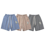 Load image into Gallery viewer, ALLOVER PLAID PATCHWORK SHORTS
