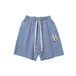 Load image into Gallery viewer, ALLOVER PLAID PATCHWORK SHORTS
