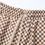 Load image into Gallery viewer, ALLOVER PLAID PATCHWORK SHORTS

