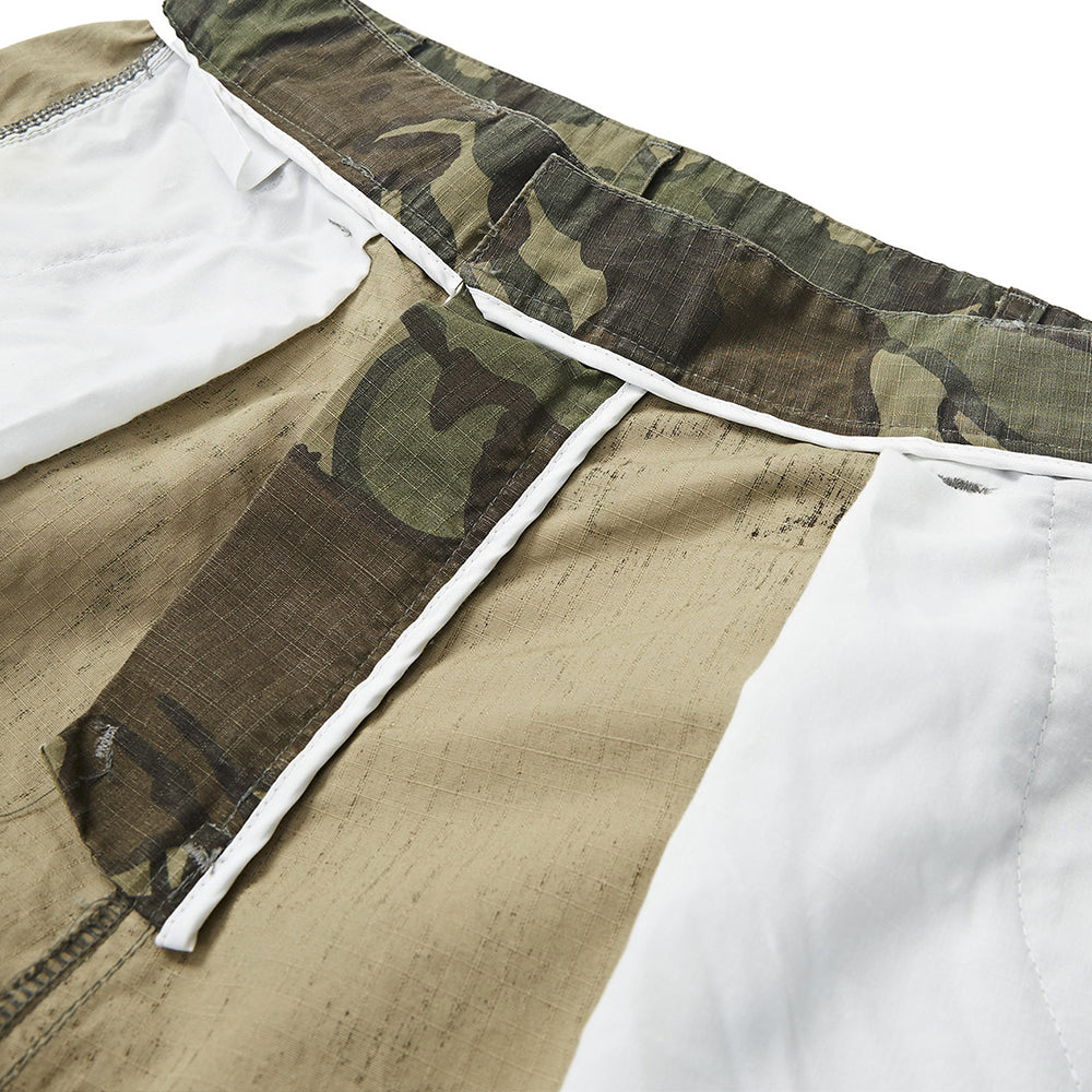 CAMO LARGE & DEEP POCKET KNEE SHORTS PANTS