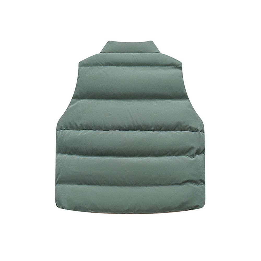 COLORBLOCK POCKET PUFFER VEST