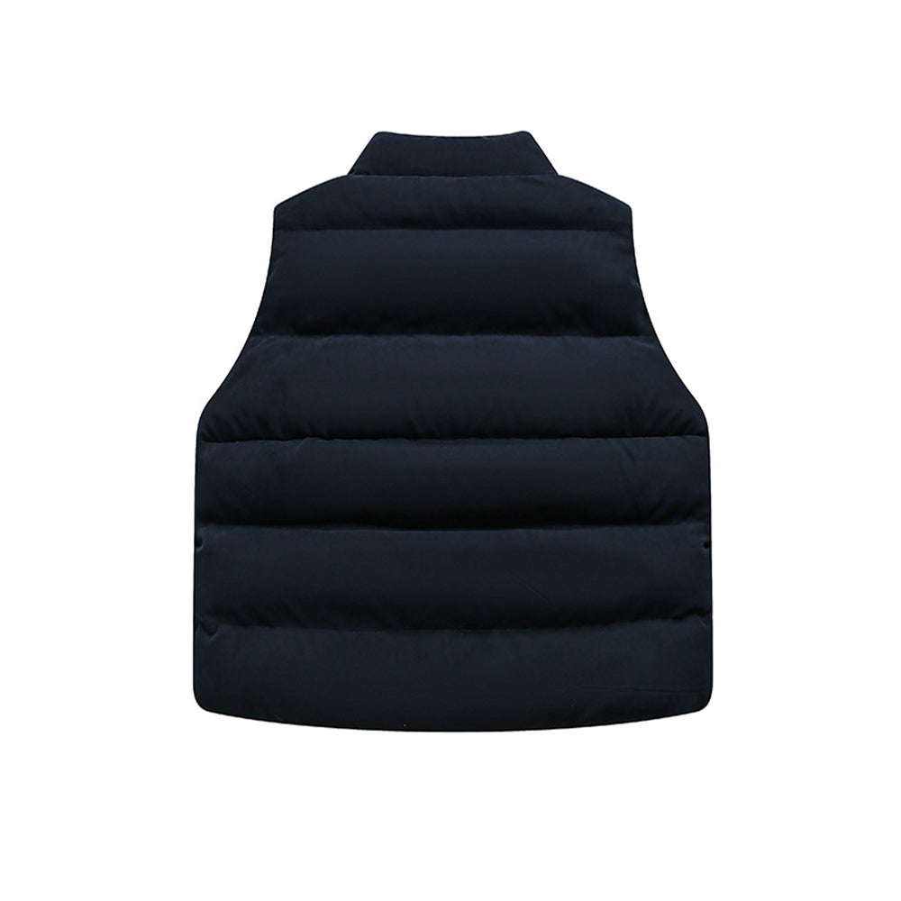 COLORBLOCK POCKET PUFFER VEST