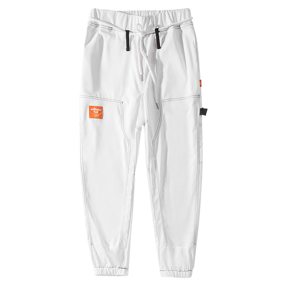 COMIC STRIPS EMBELLISHED COMFY TROUSERS WHITE PANTS