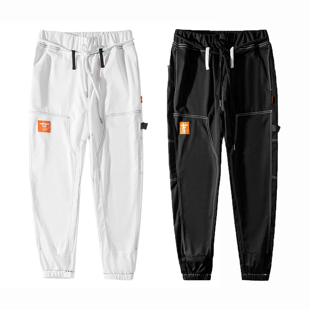 COMIC STRIPS EMBELLISHED COMFY TROUSERS WHITE PANTS