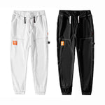 Load image into Gallery viewer, COMIC STRIPS EMBELLISHED COMFY TROUSERS WHITE PANTS
