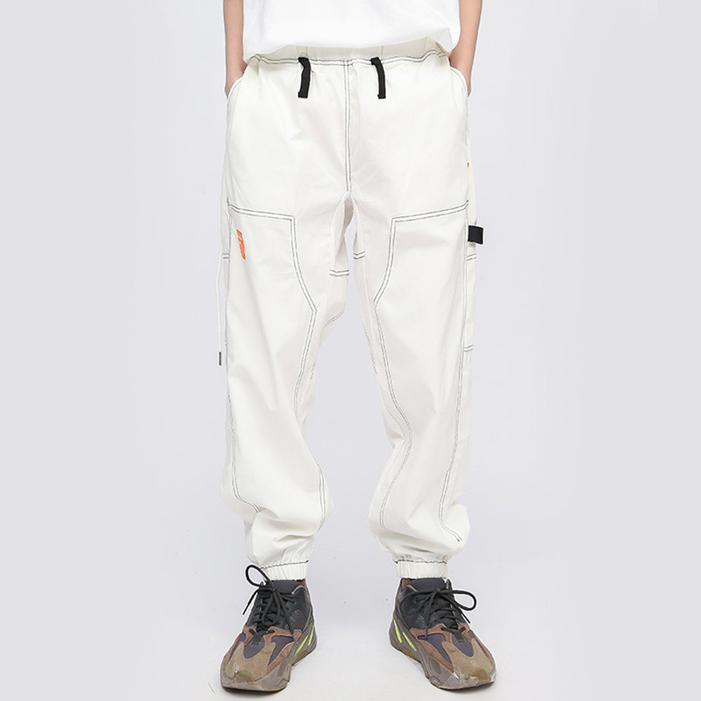 COMIC STRIPS EMBELLISHED COMFY TROUSERS WHITE PANTS