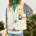 Load image into Gallery viewer, CONTRAST COLOR PANEL VEST
