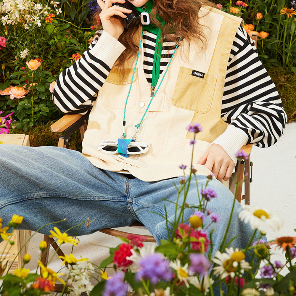 CONTRAST COLOR PANEL VEST