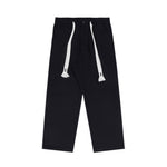 Load image into Gallery viewer, COTTON LONG BELT BEIGE &amp; BLACK PANTS
