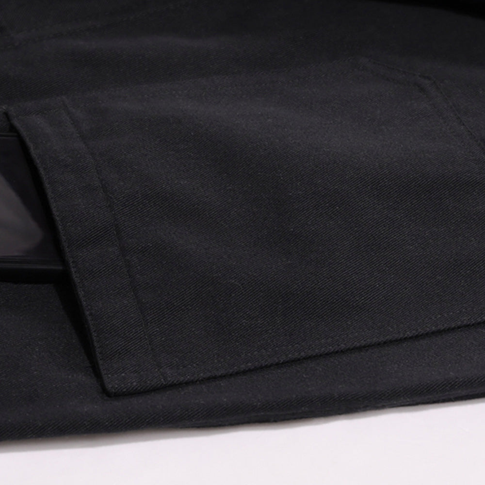 COTTON LONG BELT BEIGE & BLACK PANTS