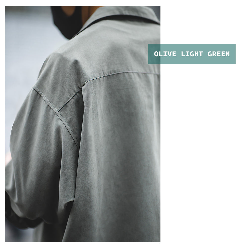 CUBAN COLLAR SUIT DESIGN GUAYABERA RETRO LONG-SLEEVED OUTFITS SHIRT