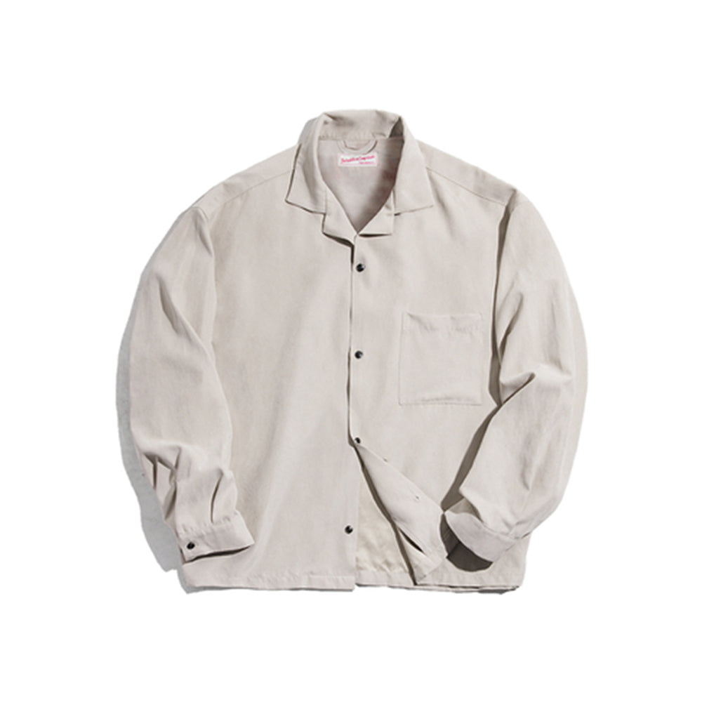 CUBAN COLLAR SUIT DESIGN GUAYABERA RETRO LONG-SLEEVED OUTFITS SHIRT