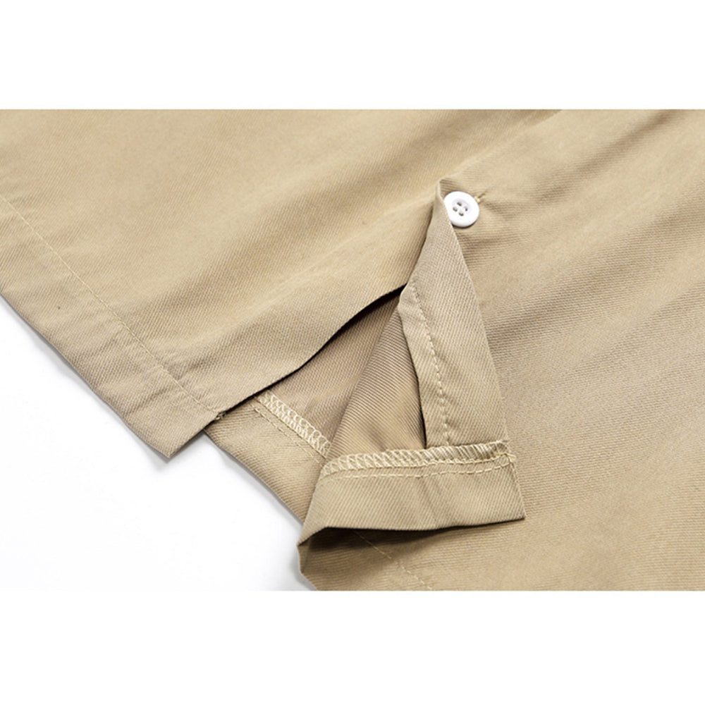 CUBAN COLLAR SUIT DESIGN GUAYABERA RETRO SHORT-SLEEVED OUTFITS SHIRT