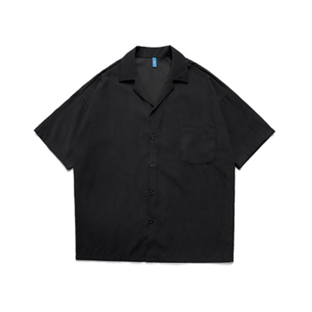 CUBAN COLLAR SUIT DESIGN GUAYABERA RETRO SHORT-SLEEVED OUTFITS SHIRT