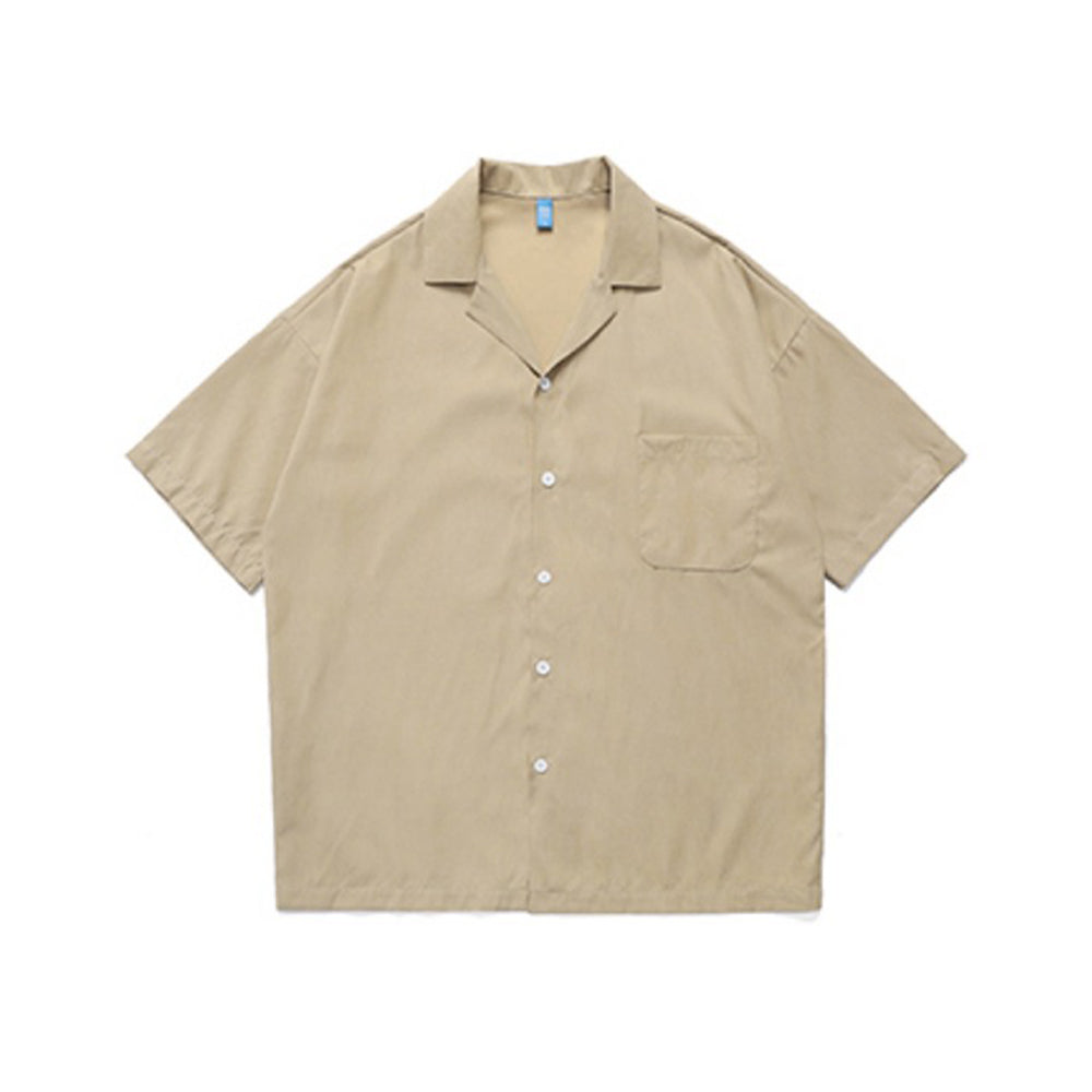 CUBAN COLLAR SUIT DESIGN GUAYABERA RETRO SHORT-SLEEVED OUTFITS SHIRT