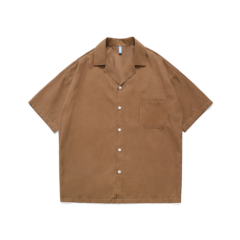 CUBAN COLLAR SUIT DESIGN GUAYABERA RETRO SHORT-SLEEVED OUTFITS SHIRT