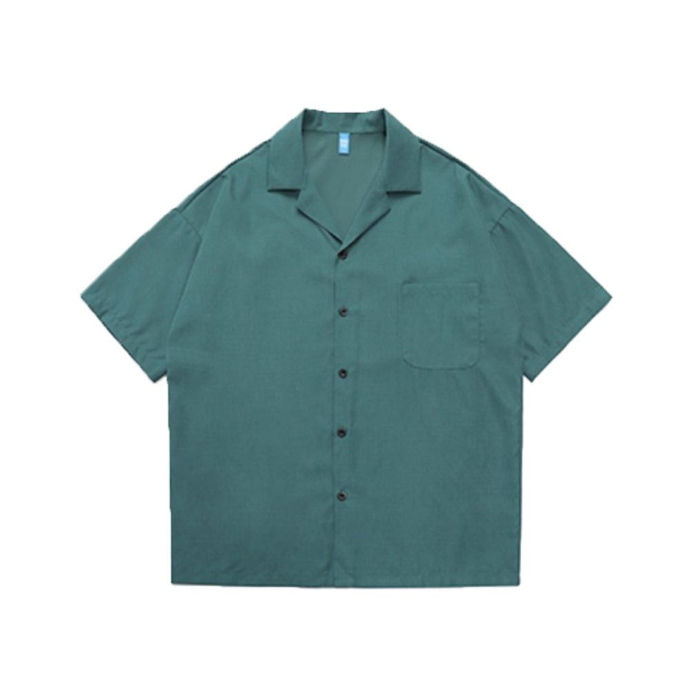 CUBAN COLLAR SUIT DESIGN GUAYABERA RETRO SHORT-SLEEVED OUTFITS SHIRT