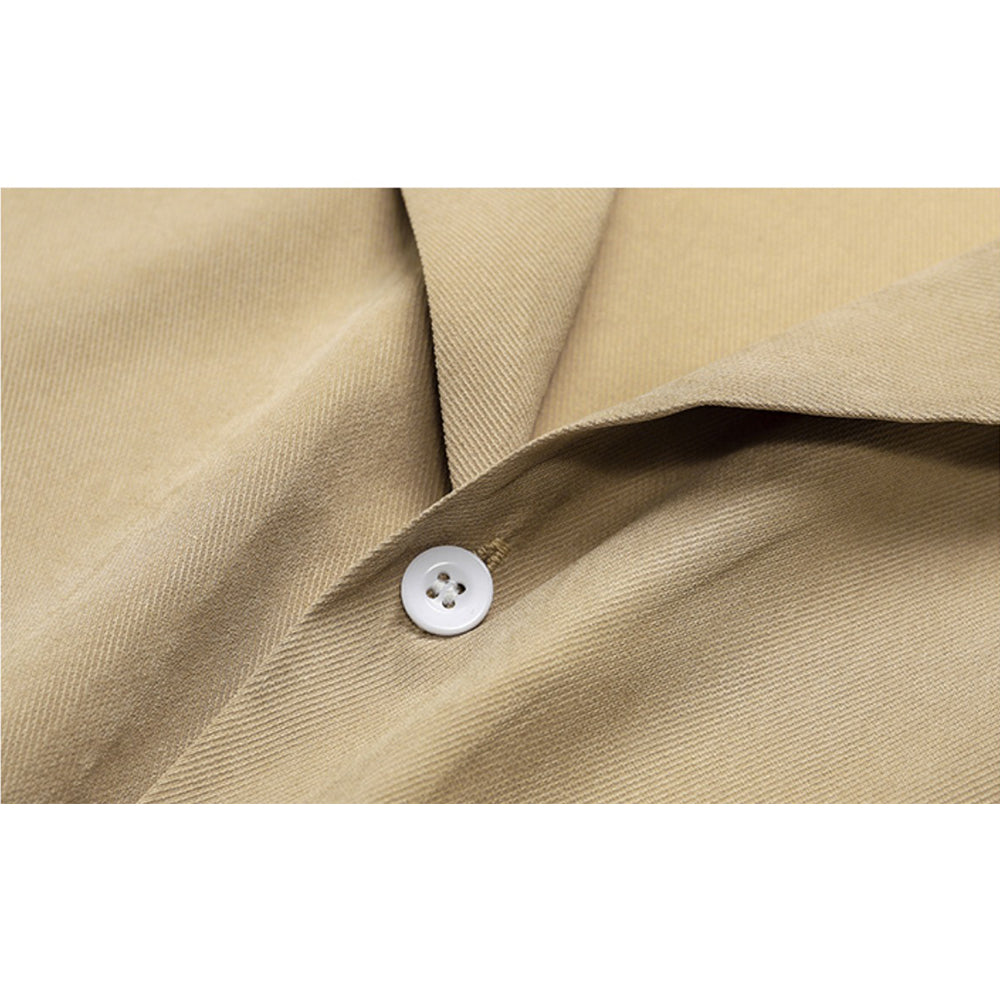 CUBAN COLLAR SUIT DESIGN GUAYABERA RETRO SHORT-SLEEVED OUTFITS SHIRT