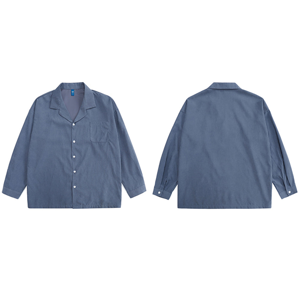 CUBAN COLLAR SUIT DESIGN GUAYABERA RETRO LONG-SLEEVED OUTFITS SHIRT