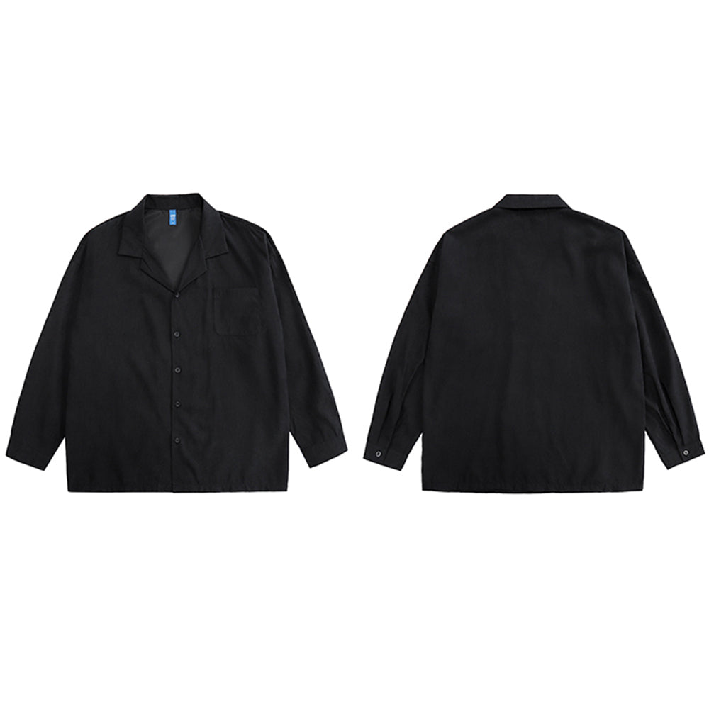 CUBAN COLLAR SUIT DESIGN GUAYABERA RETRO LONG-SLEEVED OUTFITS SHIRT