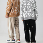 Load image into Gallery viewer, DIGITAL CREW NECK KNIT PULLOVER SWEATER
