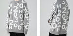 Load image into Gallery viewer, DIGITAL CREW NECK KNIT PULLOVER SWEATER

