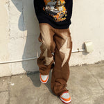 Load image into Gallery viewer, DISTRESSED LIGHTNING PATCH WASHED GRIND WHITE JEAN
