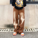 Load image into Gallery viewer, DISTRESSED LIGHTNING PATCH WASHED GRIND WHITE JEAN
