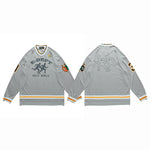 Load image into Gallery viewer, DRAPED LOOSE LONG-SLEEVED TOP MESH &amp; BREATHABLE SPORTS WITH LETTER PRINT
