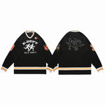 Load image into Gallery viewer, DRAPED LOOSE LONG-SLEEVED TOP MESH &amp; BREATHABLE SPORTS WITH LETTER PRINT
