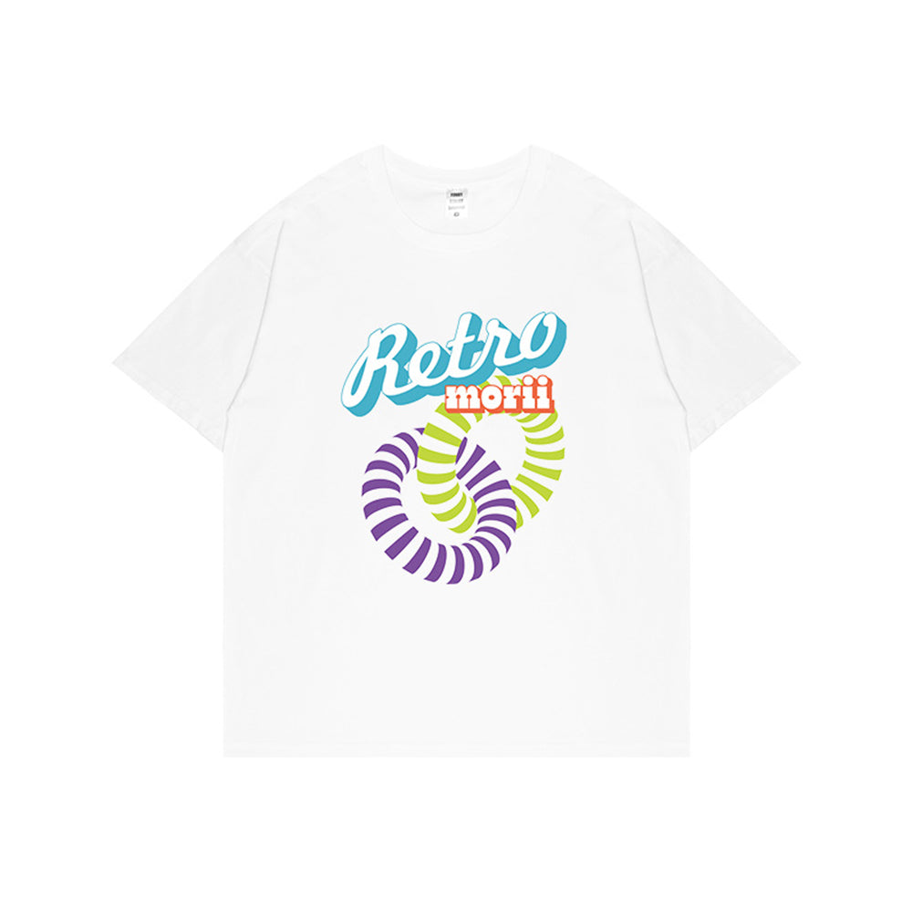 300G COTTON DROPPED SHOULDER OVERSIZE STREET HIP-HOP T-SHIRT