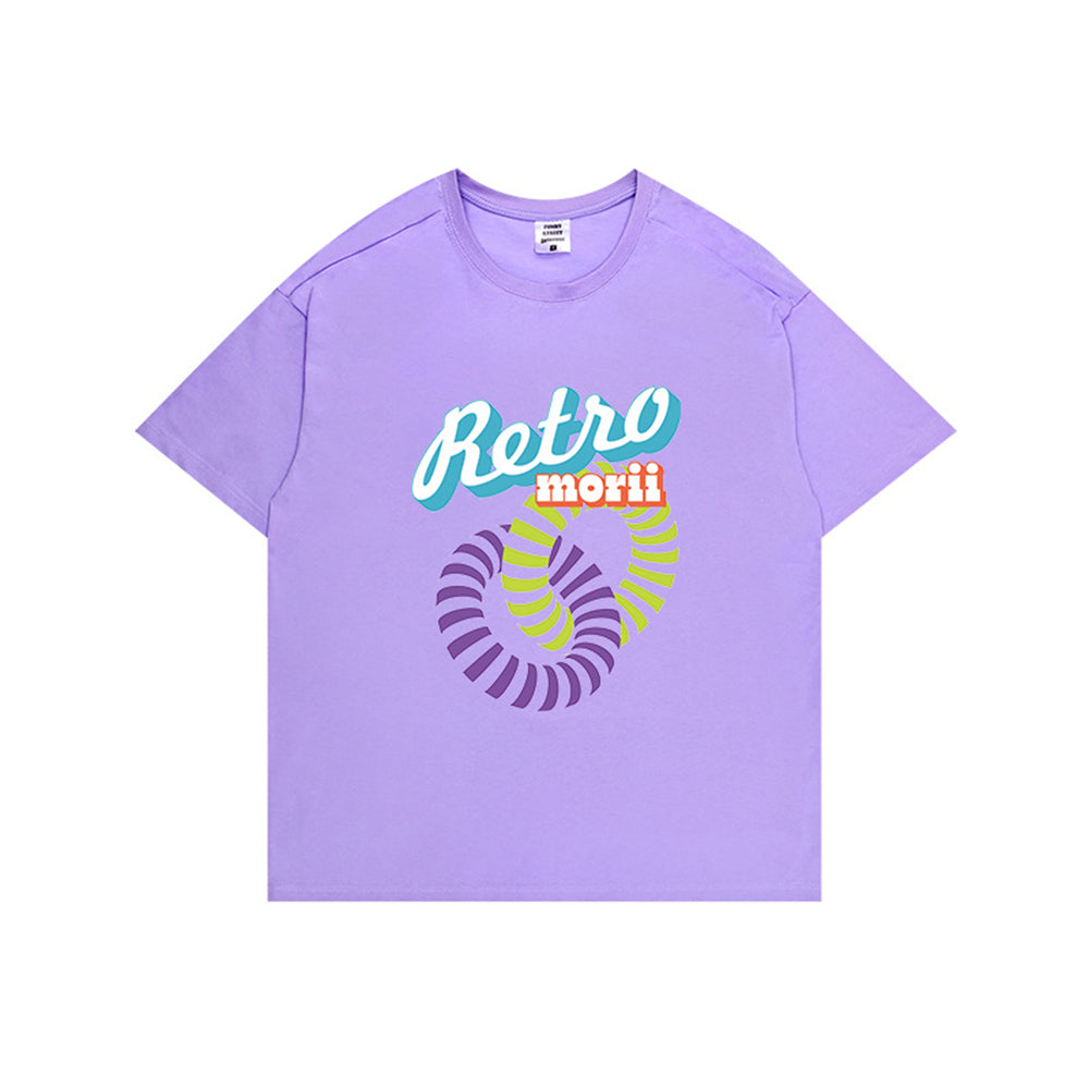 300G COTTON DROPPED SHOULDER OVERSIZE STREET HIP-HOP T-SHIRT