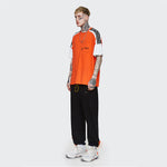 Load image into Gallery viewer, FLUORESCENT ORANGE DRAWSTRING STRETCH SWEATPANTS
