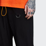 Load image into Gallery viewer, FLUORESCENT ORANGE DRAWSTRING STRETCH SWEATPANTS
