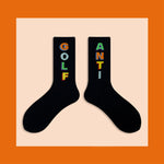 Load image into Gallery viewer, GOLF ANTI MEN&#39;S LETTER SKATEBOARD SOCKS
